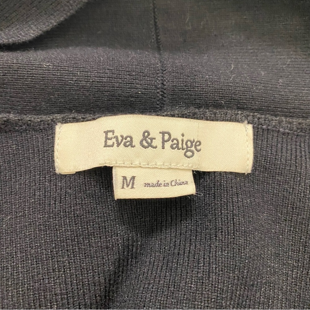 EVA & PAIGE Black Sweater Cardigan - Picture 3 of 4